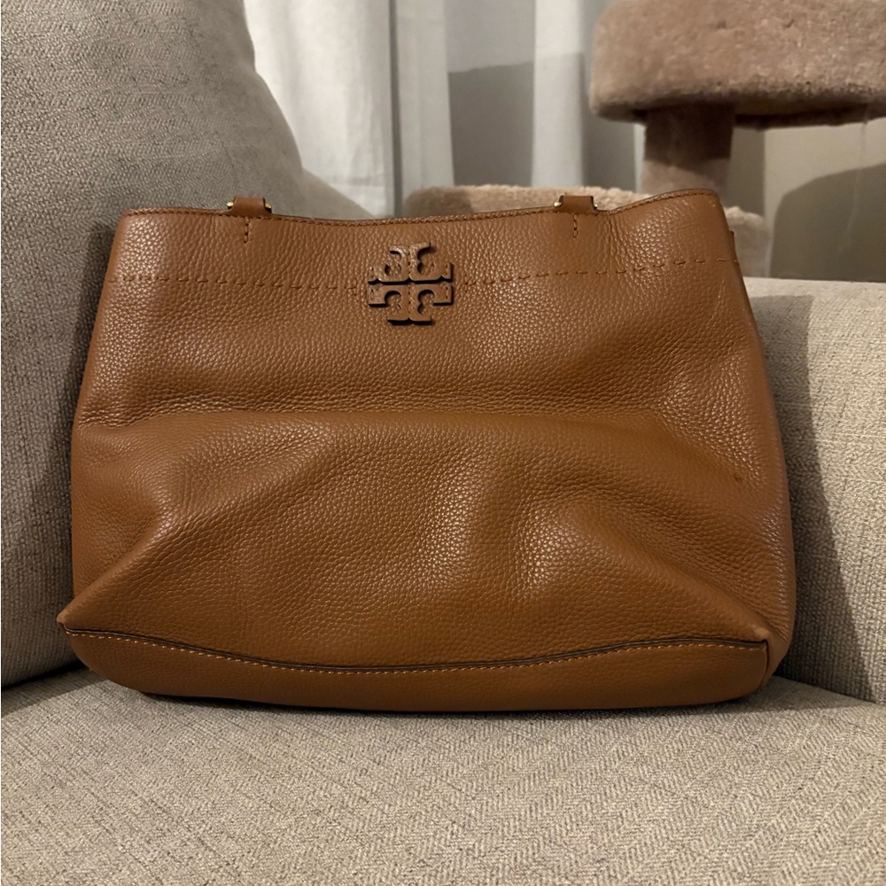 Tory Burch Tan Leather Shoulder Bag